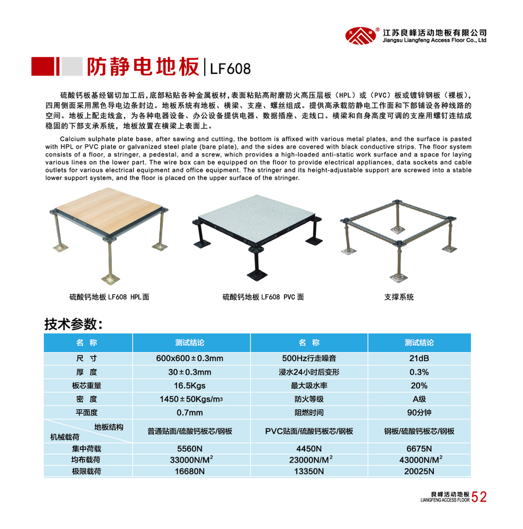 防静电地板LF608
