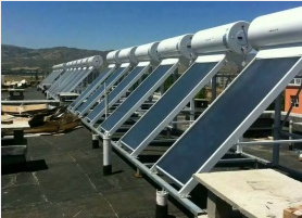 大同阳高保障房小区平板太阳能一体机中央热水系统工程
